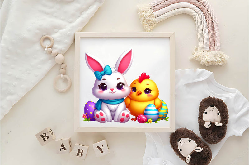 Easter Cute Bunny Clipart Bundle 1 - CraftNest - Digital Crafting and Art
