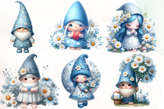 Spring Gnome Clipart Bundle - CraftNest - Digital Crafting and Art