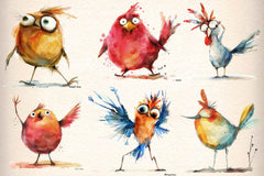 Funny Bird Clipart Bundle - CraftNest - Digital Crafting and Art