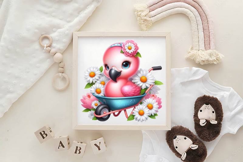 Spring Flamingo Clipart Bundle - CraftNest - Digital Crafting and Art