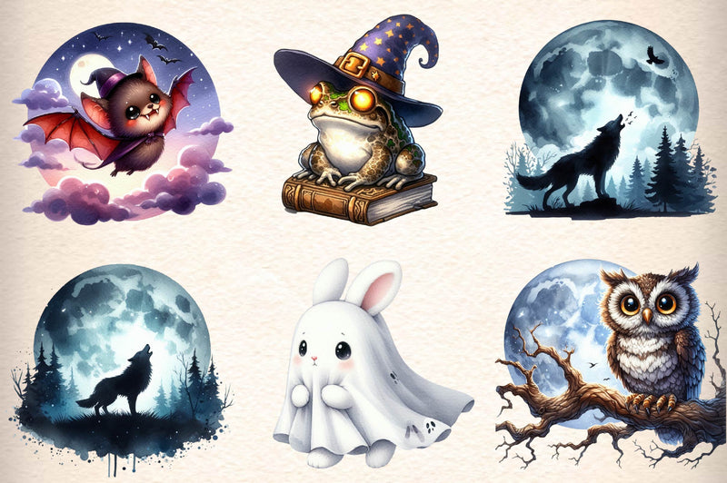 Halloween Animals Clipart Bundle - CraftNest - Digital Crafting and Art