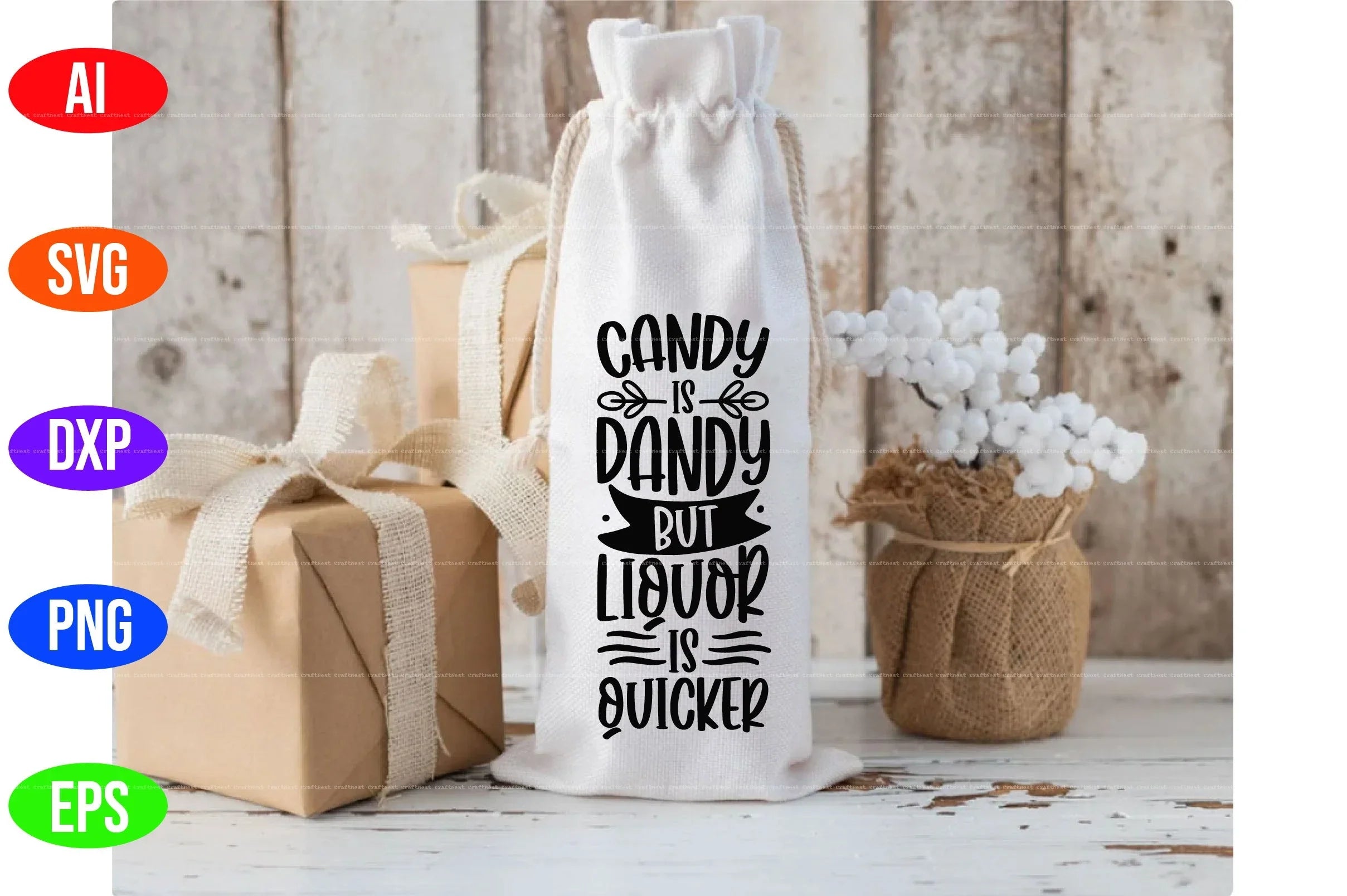 Wine Bag Design SVG Bundle