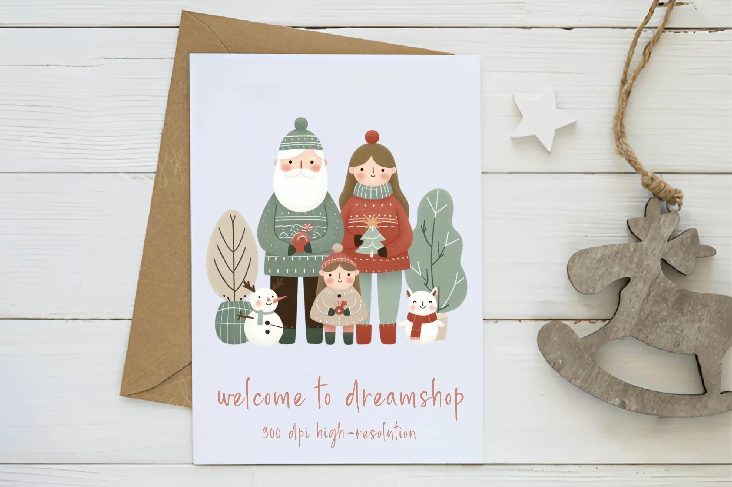 Christmas Family Clipart Bundle - CraftNest - Digital Crafting and Art