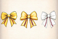 Sports Coquette Bow Sport Bows Clipart Bundle - CraftNest - Digital Crafting and Art
