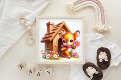 Spring Deer Clipart Bundle - CraftNest - Digital Crafting and Art