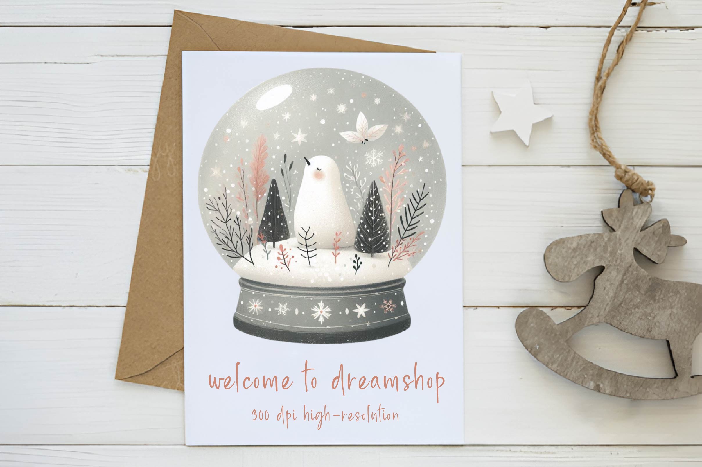 Christmas Snow Globe Clipart Bundle - CraftNest - Digital Crafting and Art
