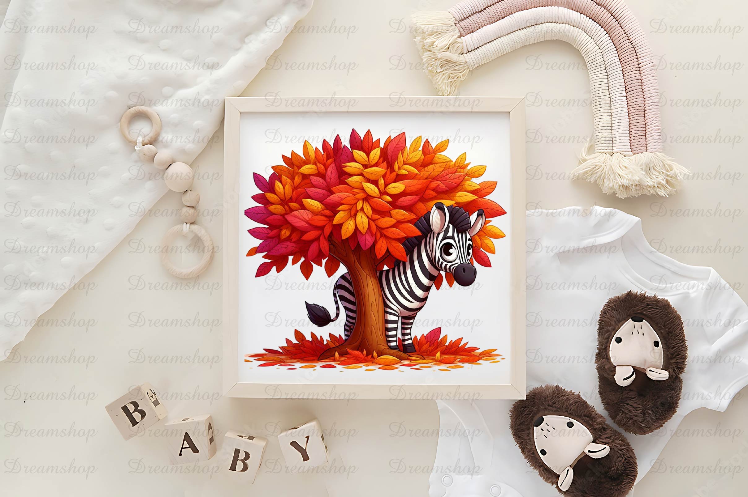 Autumn Cute Zebra Set Clipart Bundle - CraftNest - Digital Crafting and Art