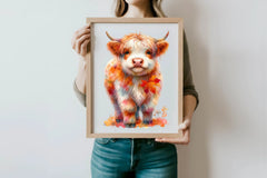 Highland Cow Clipart Bundle - CraftNest - Digital Crafting and Art