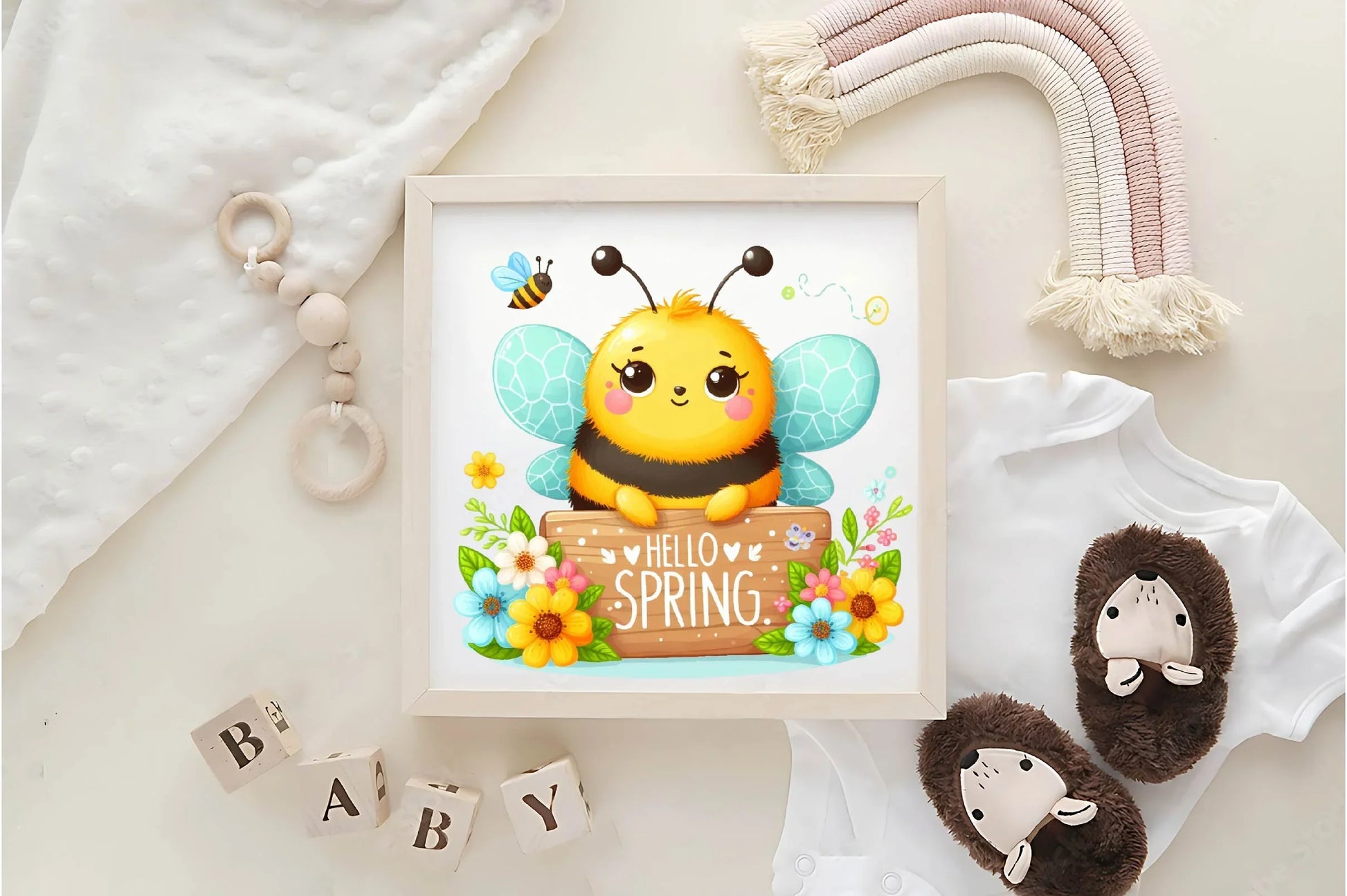 Hello Spring Bees Clipart Bundle - CraftNest - Digital Crafting and Art
