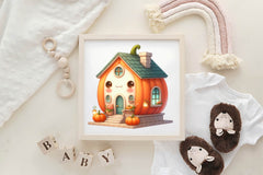 Pumpkin Cottage Clipart Bundle - CraftNest - Digital Crafting and Art