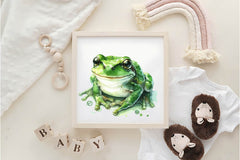 Green Frogs Clipart Bundle - CraftNest - Digital Crafting and Art