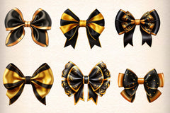 Halloween Bow Ribbon Clipart Bundle 1 - CraftNest - Digital Crafting and Art