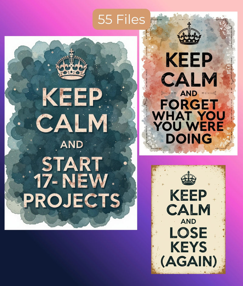 ADHD Wall Art Clipart Bundle - CraftNest - Digital Crafting and Art