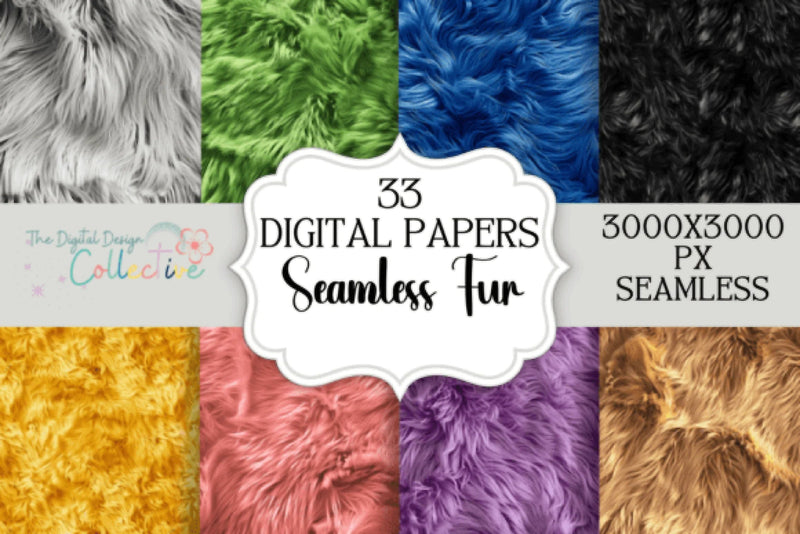 Seamless Fur Pattern Bundle - CraftNest - Digital Crafting and Art