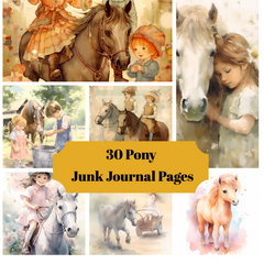 Pony Junk Journal Pages - CraftNest