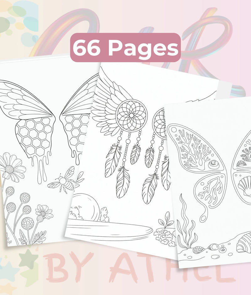 Fairy Wings Coloring Book Bundle - CraftNest - Digital Crafting and Art