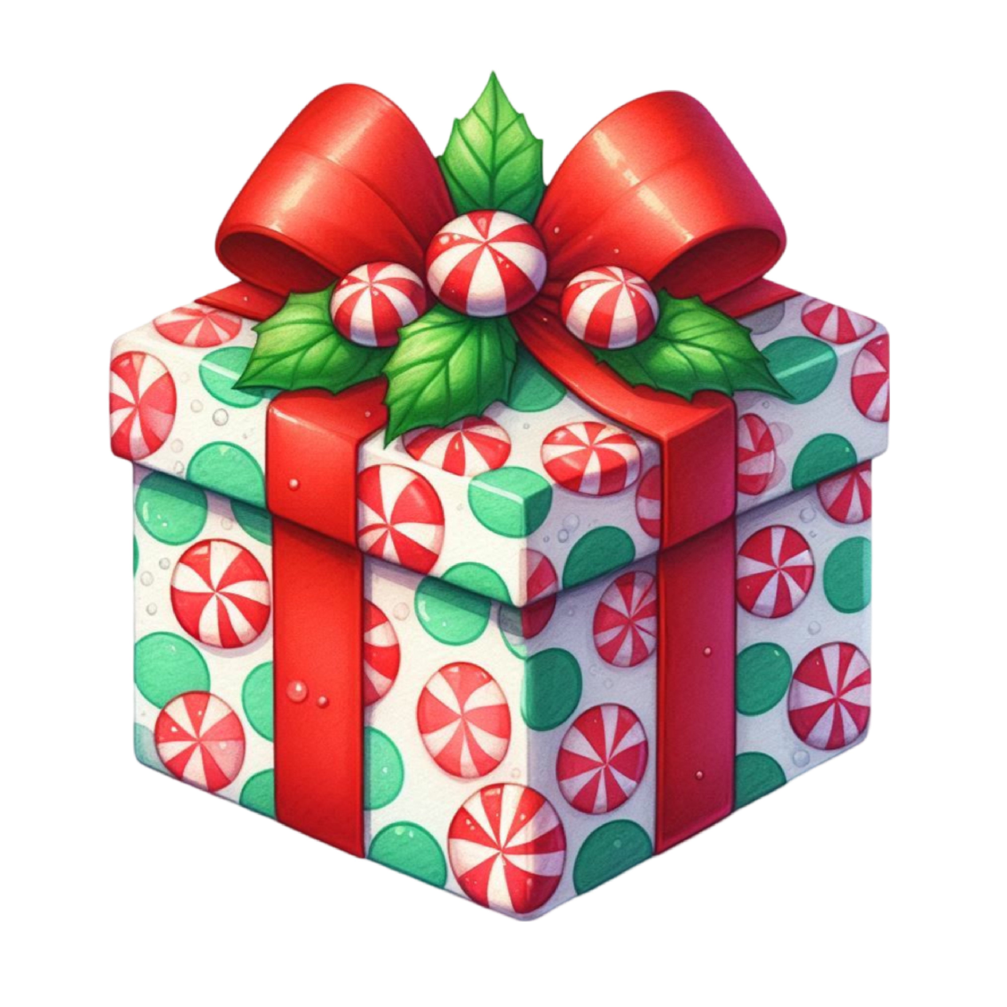 Christmas Candy Peppermint Candy Clipart Bundle