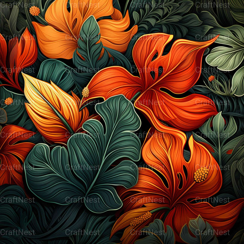 Tropical Bliss Texture Papers - CraftNest - Digital Crafting and Art