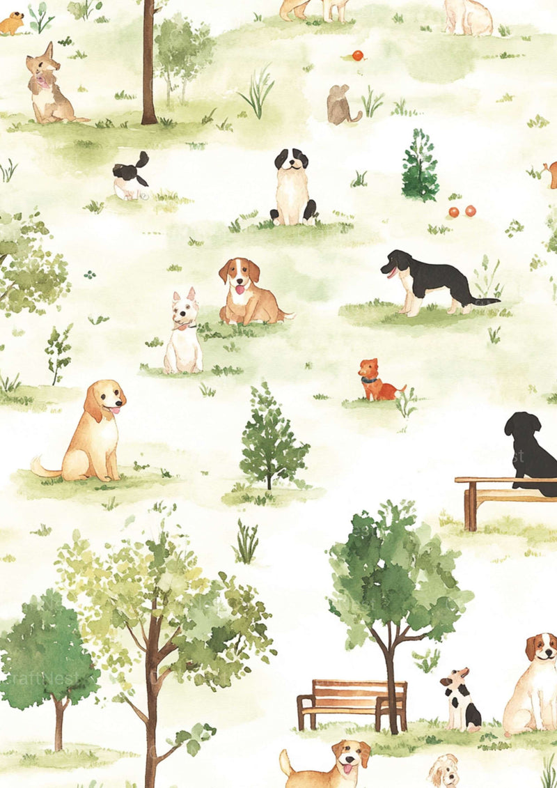 Dog Theme Texture Papers - CraftNest - Digital Crafting and Art