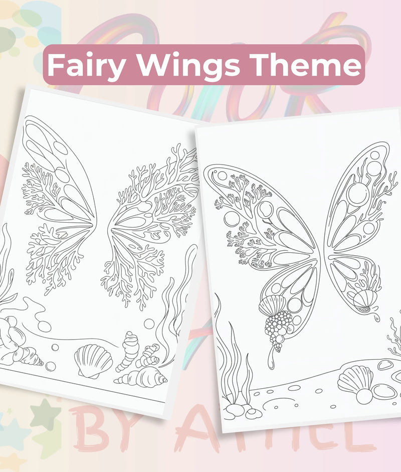 Fairy Wings Coloring Book Bundle - CraftNest - Digital Crafting and Art