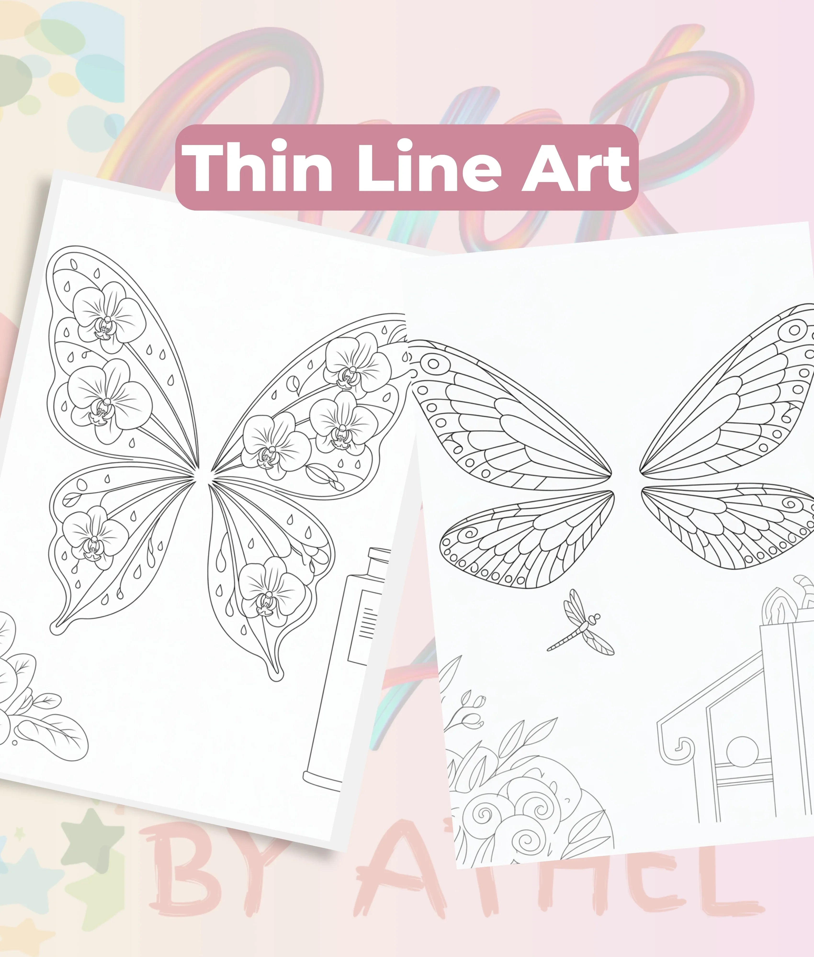 Fairy Wings Coloring Book Bundle - CraftNest - Digital Crafting and Art