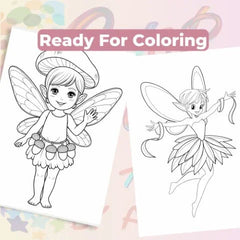 Autumn Fairies Coloring Books for Kids Bundle - CraftNest - Digital Crafting and Art