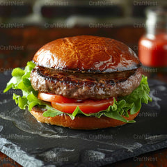 Gourmet Burgers Stock Images - CraftNest - Digital Crafting and Art