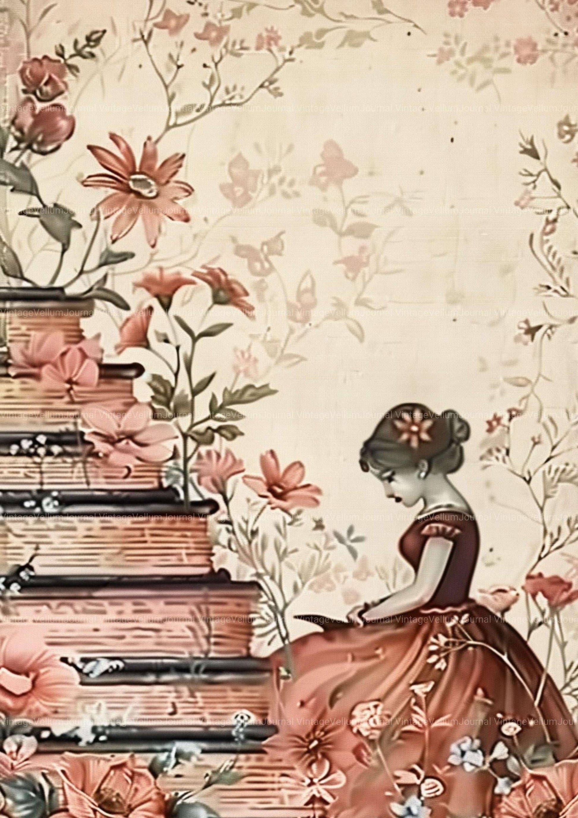 Book Junk Journal Pages - CraftNest - Digital Crafting and Art