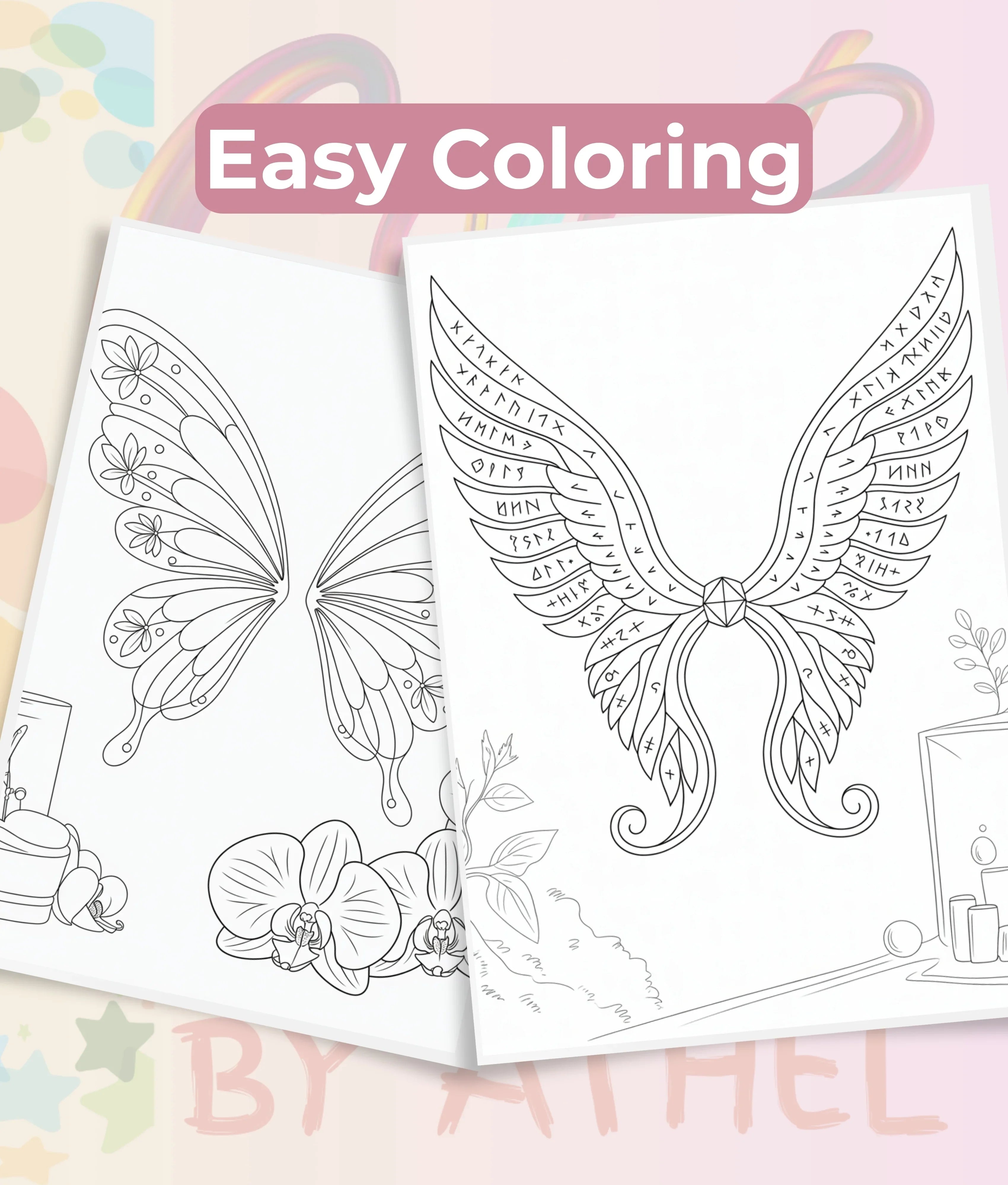 Fairy Wings Coloring Book Bundle - CraftNest - Digital Crafting and Art