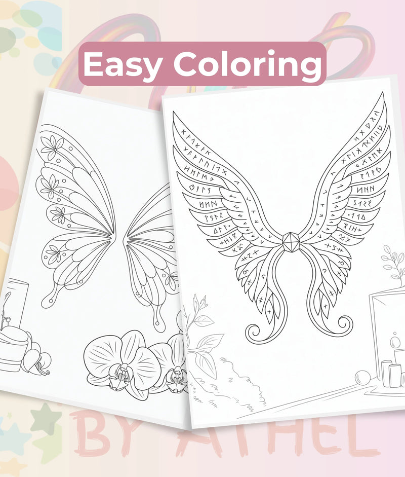 Fairy Wings Coloring Book Bundle - CraftNest - Digital Crafting and Art