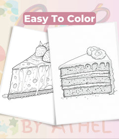 Cakes of the World Coloring Book Bundle - CraftNest - Digital Crafting and Art