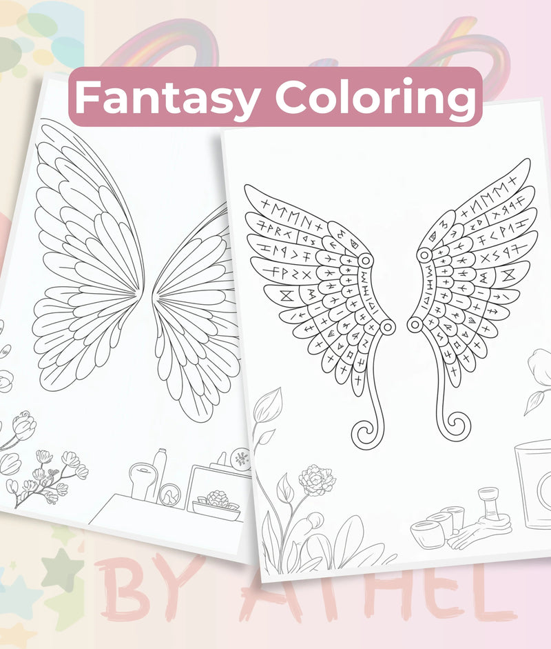Fairy Wings Coloring Book Bundle - CraftNest - Digital Crafting and Art
