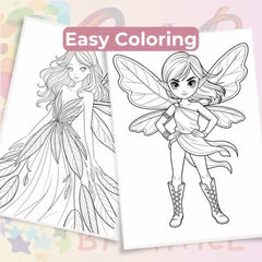 Autumn Fairies Coloring Books for Kids Bundle - CraftNest - Digital Crafting and Art