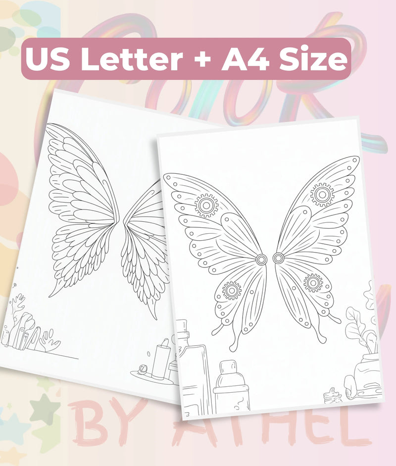 Fairy Wings Coloring Book Bundle - CraftNest - Digital Crafting and Art