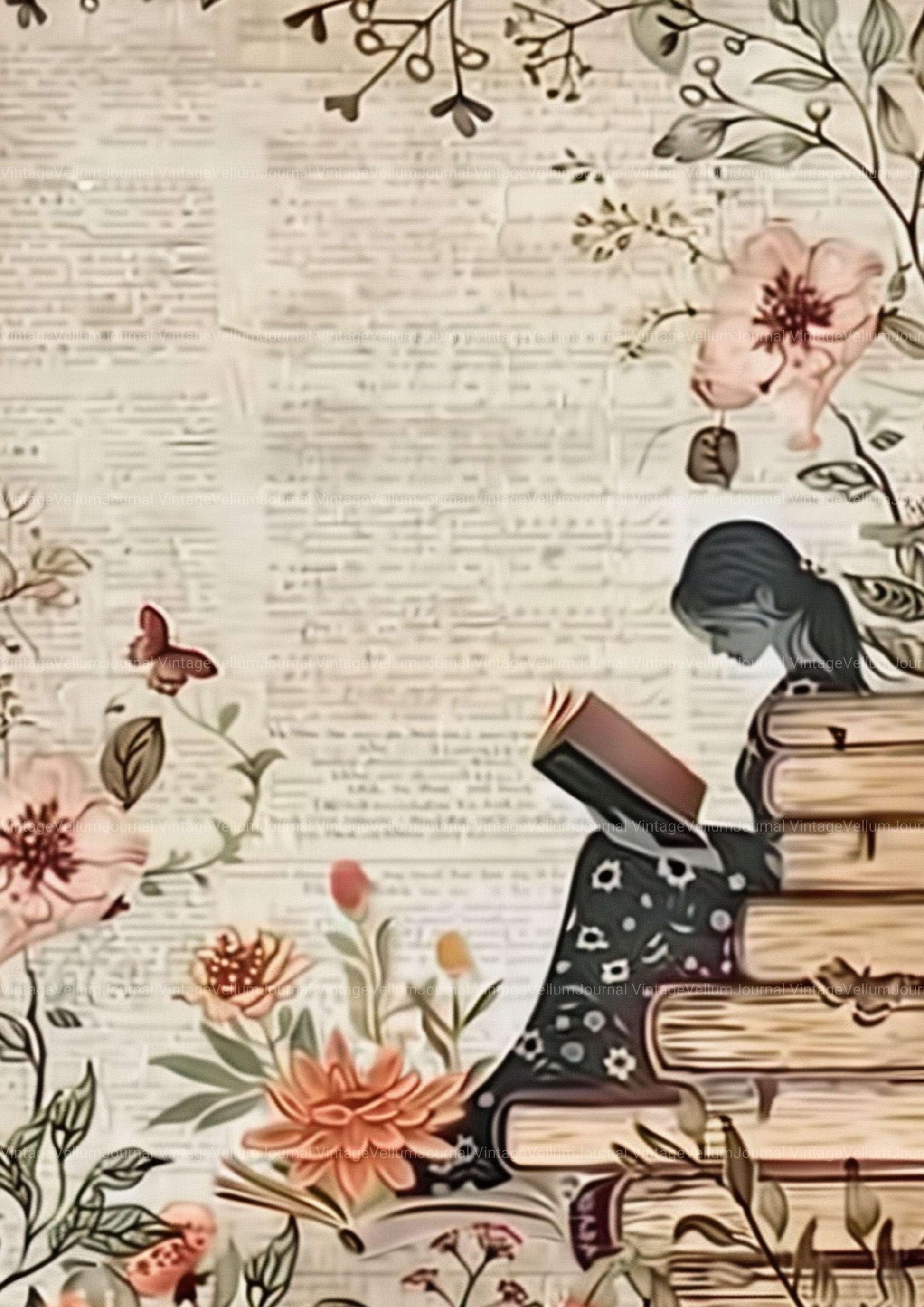 Book Junk Journal Pages - CraftNest - Digital Crafting and Art