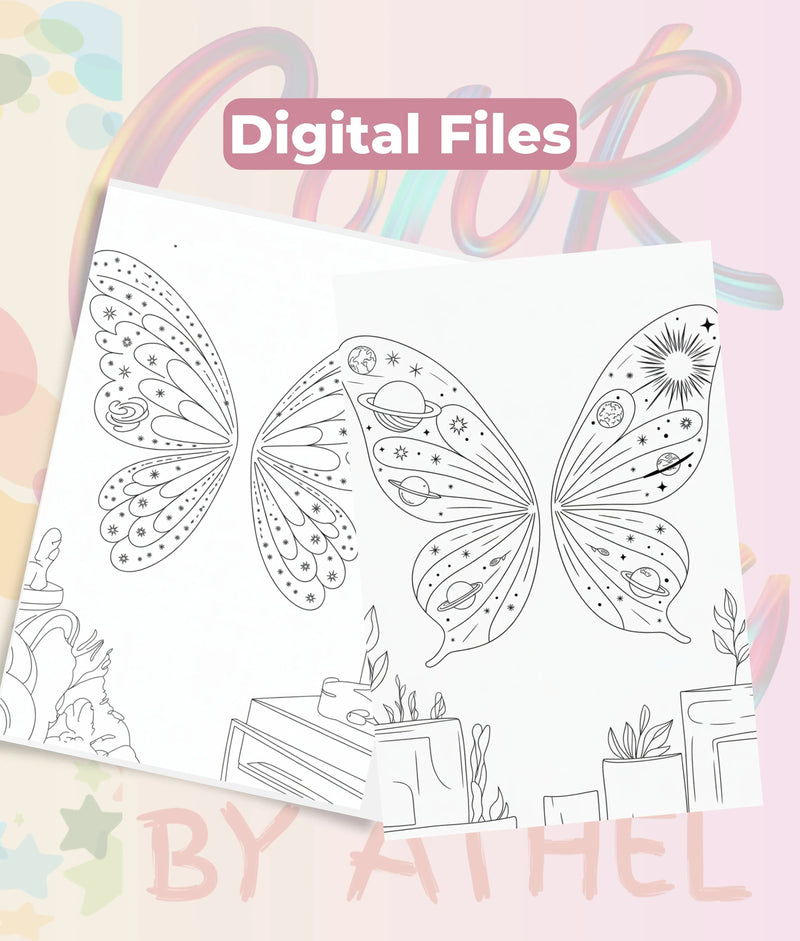 Fairy Wings Coloring Book Bundle - CraftNest - Digital Crafting and Art