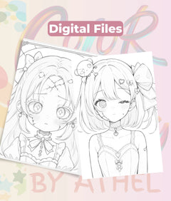 Creepy Kawaii Doll Coloring Book Bundle - CraftNest - Digital Crafting and Art