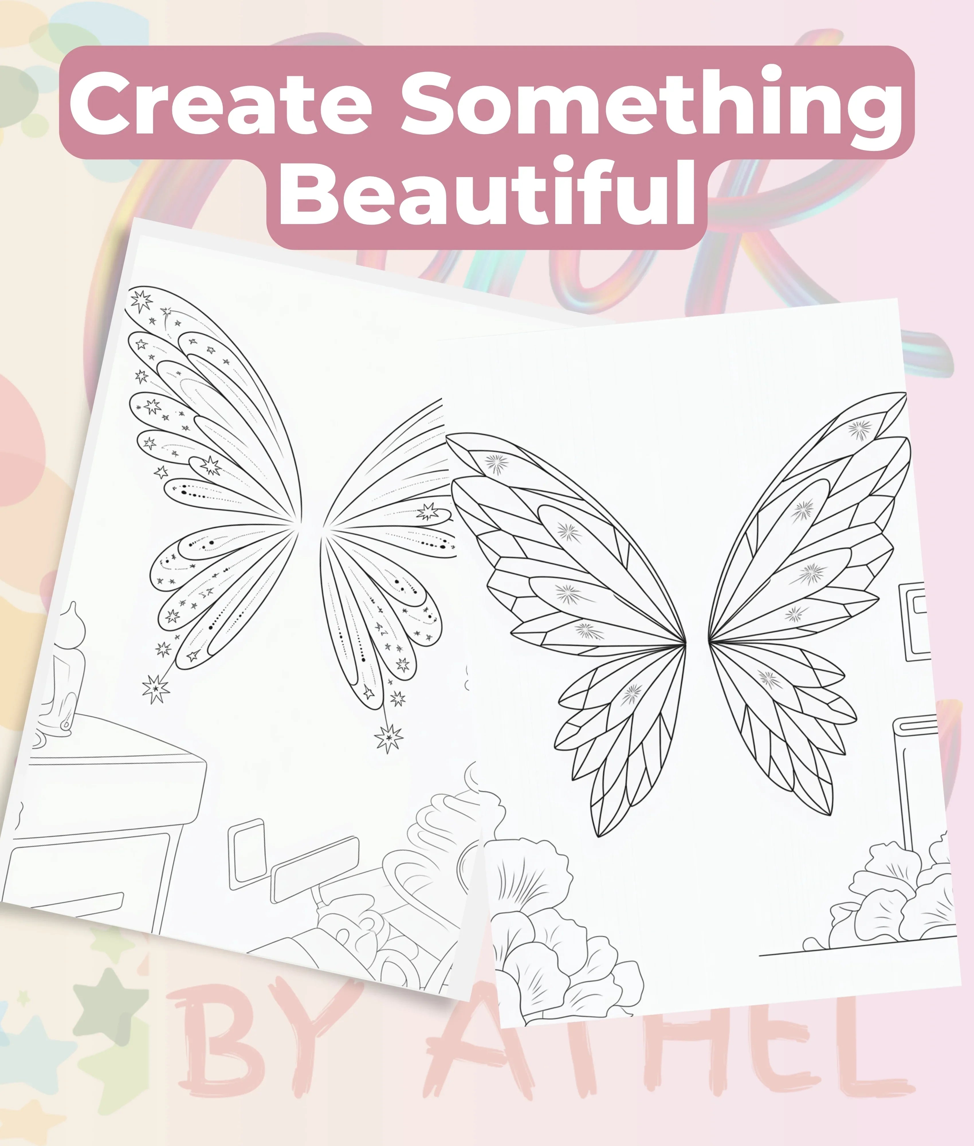 Fairy Wings Coloring Book Bundle - CraftNest - Digital Crafting and Art