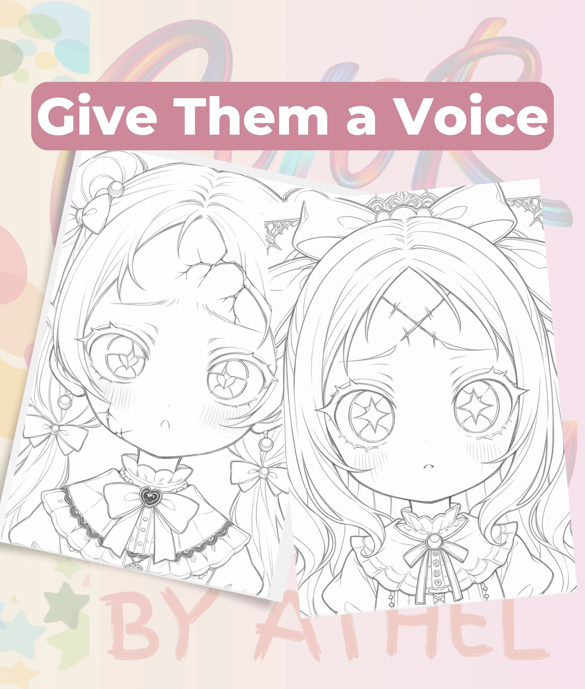 Creepy Kawaii Doll Coloring Book Bundle - CraftNest - Digital Crafting and Art