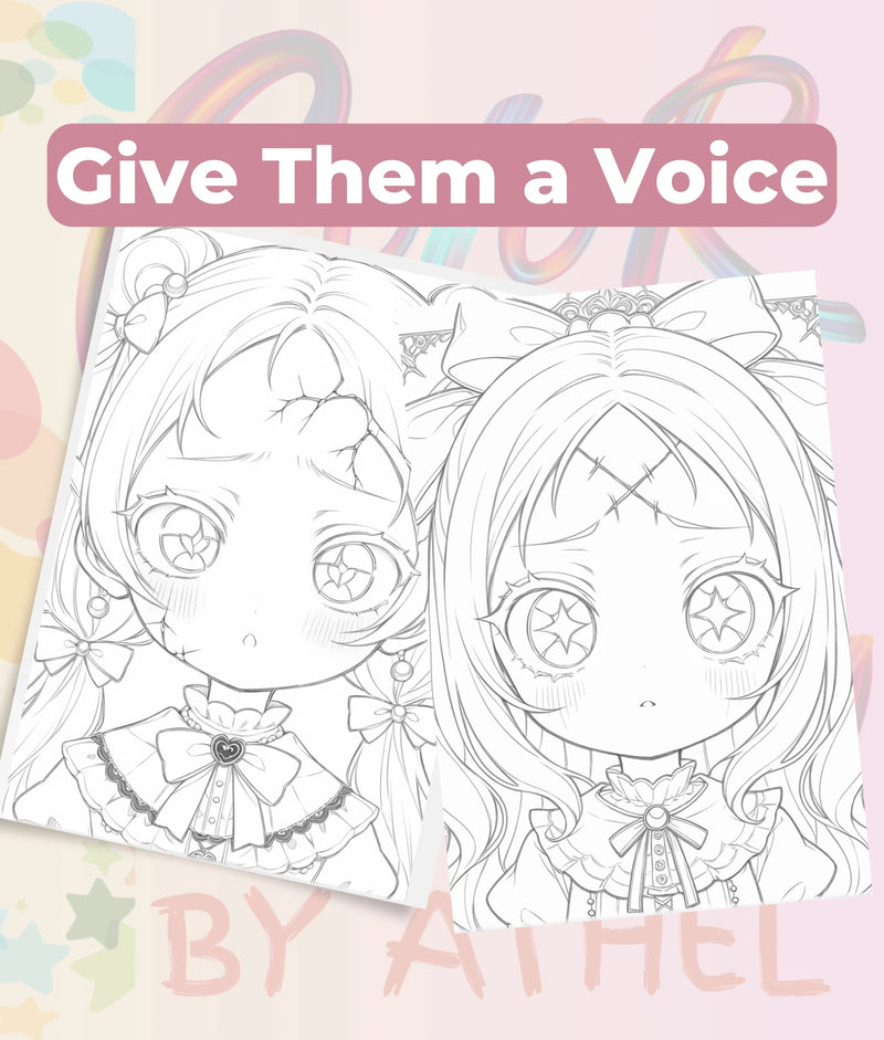 Creepy Kawaii Doll Coloring Book Bundle - CraftNest - Digital Crafting and Art