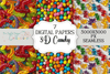 3D Candy Seamless Digital Paper