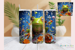 3D Frog Tumbler Wrap Bundle - CraftNest - Digital Crafting and Art