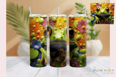 3D Frog & Flower Tumbler Wrap Bundle - CraftNest - Digital Crafting and Art