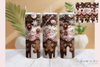 3D Inflated Candy Christmas Tumbler Wrap Bundle