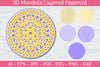 3D Mandala Layered Papercut SVG Bundle