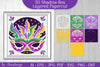 3D Mardi Gras Shadow Box Layered Papercut SVG Bundle