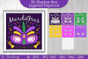 3D Mardi Gras Shadow Box Layered Papercut SVG Bundle