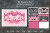 3D Shadow Box Love Angel Wings Layered Papercut SVG Bundle