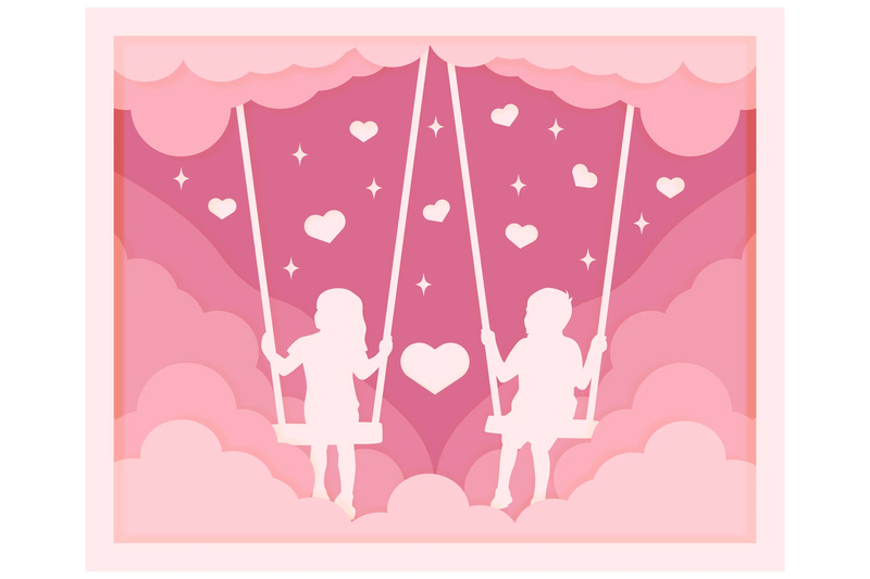 3D Shadow Box Valentine's Layered Papercut SVG Bundle 1 - CraftNest - Digital Crafting and Art