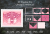 3D Shadow Box Valentine's Layered Papercut SVG Bundle